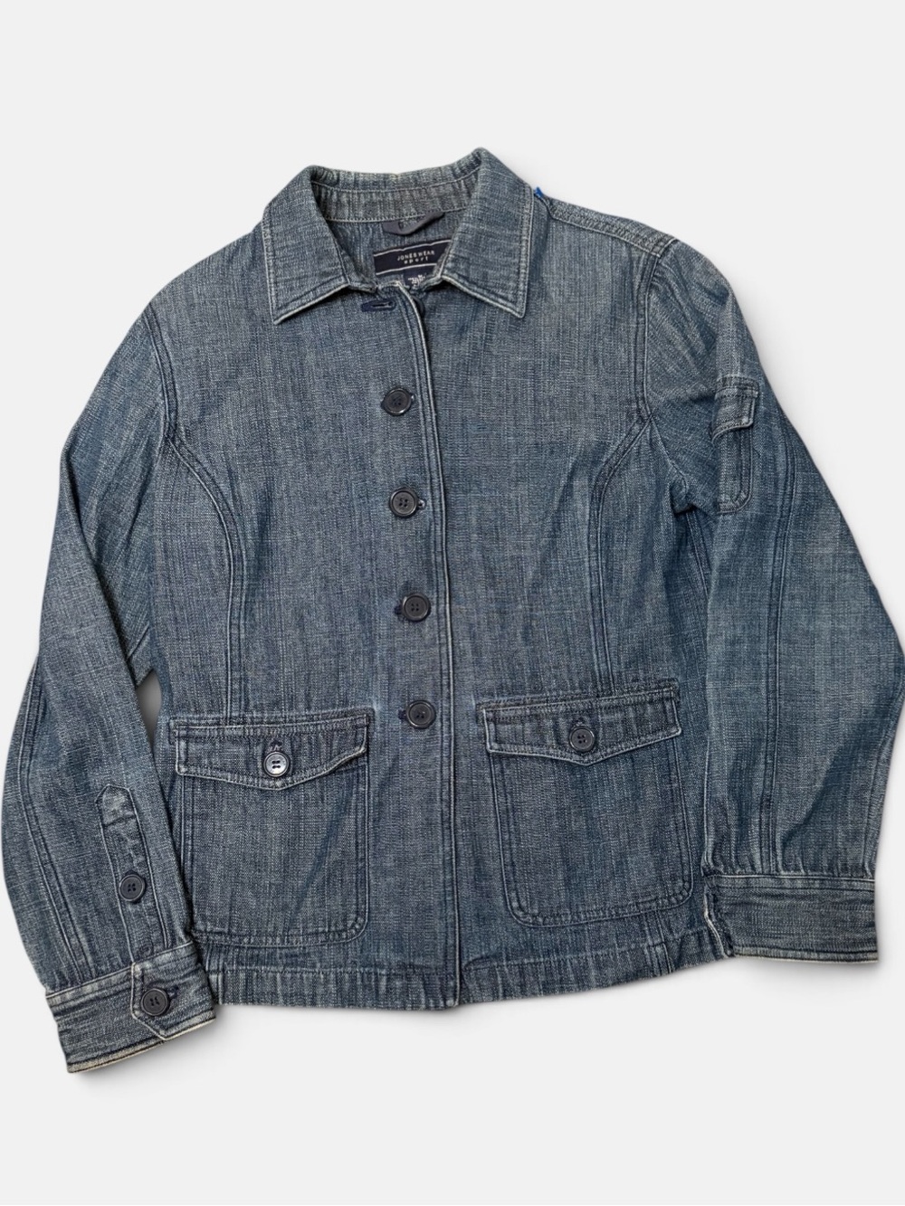 Jones Wear Sport M Denim Chore Jacket 100% Cotton Utility Y2K